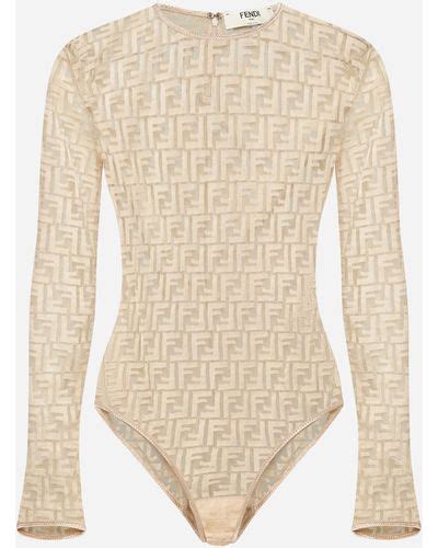 fake fendi bodysuit|fendi bodysuit beige lace.